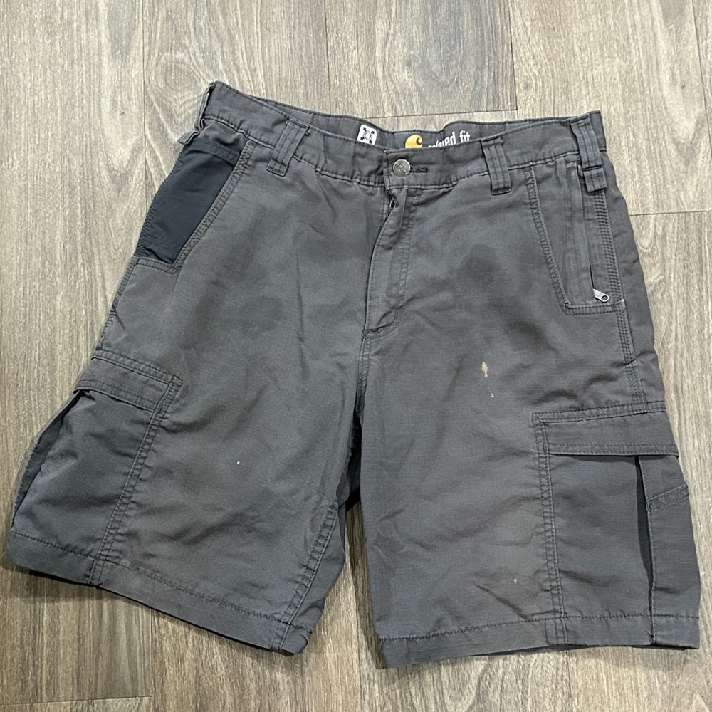 Carhartt Mens Cargo Shorts Gray Size 36